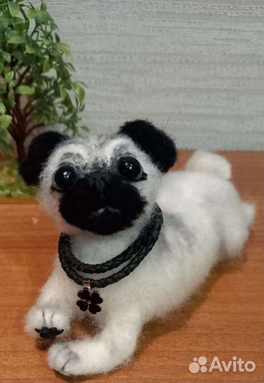 Мопс ручная работа