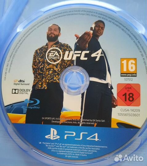 Ufc 4 для sony playstation 4