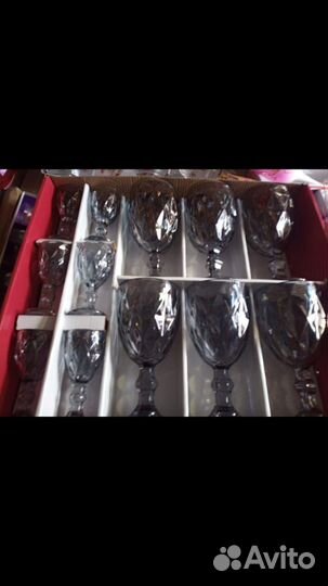 Рюмки. Бокал из цветного стекла. Фужеры цветные