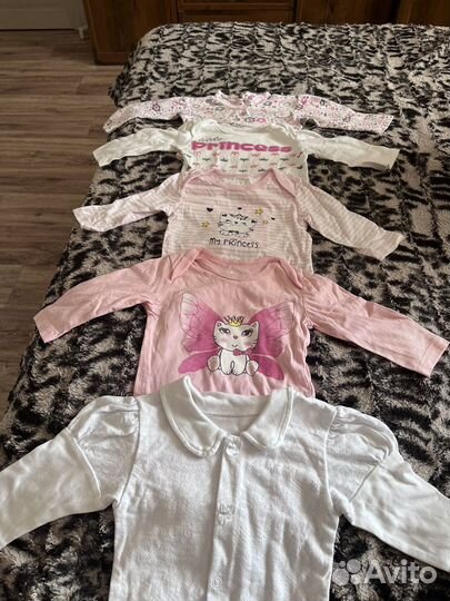 Пакет одежды на девочку 6-9-12 мес