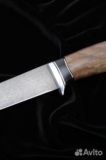 Филейный нож Касатка средний Х12мф граб орех