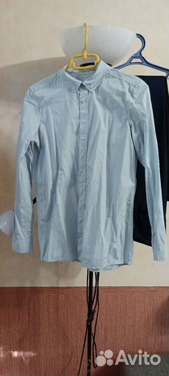 Рубашка голубая