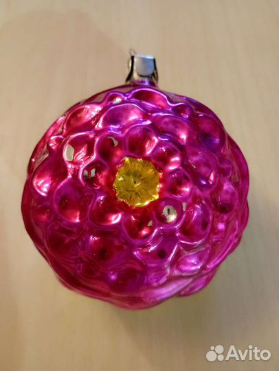 Ёлочная игрушка СССР. цветок Георгин