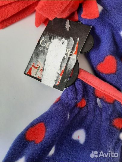 Комплект шапка и варежки на 1-3 года