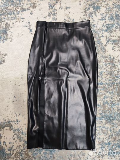 Юбка экокожа