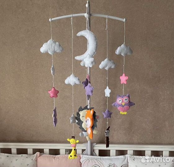 Мобиль на кроватку ручной работы