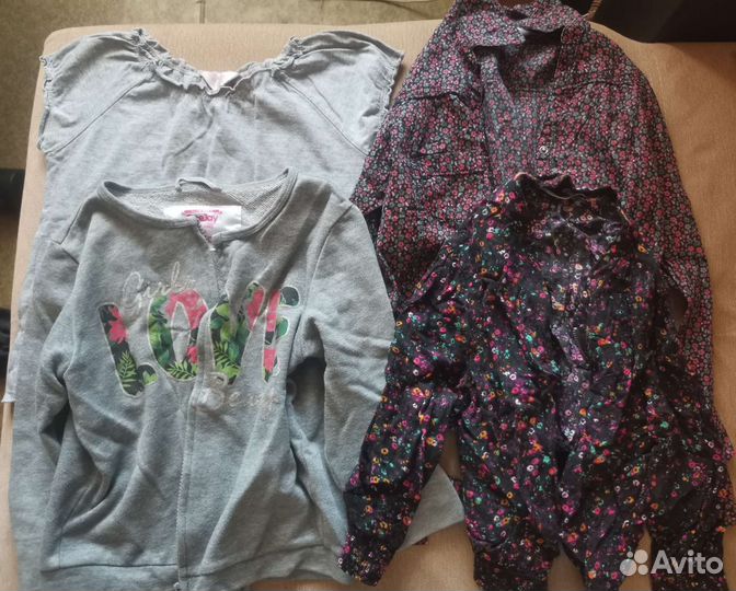 Вещи пакетом для девочки 122см