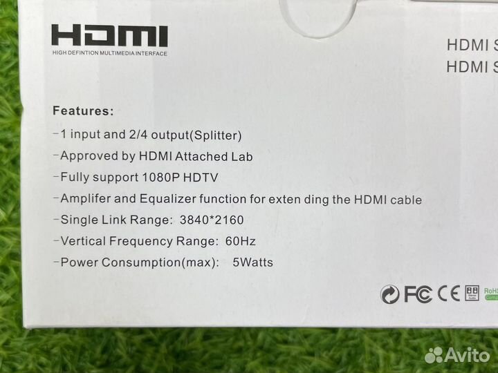 Hdmi Splitter 1x2