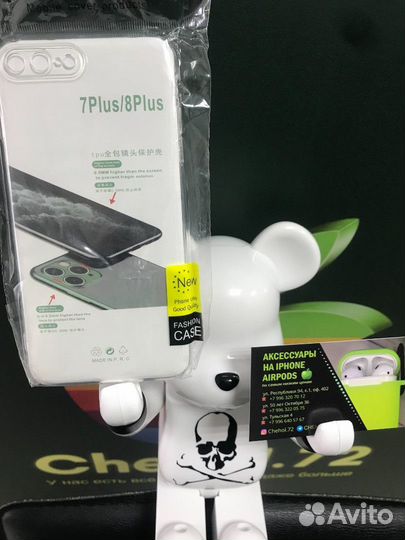 Чехол силиконовый прозрачный / iPhone 7 Plus / 8 P