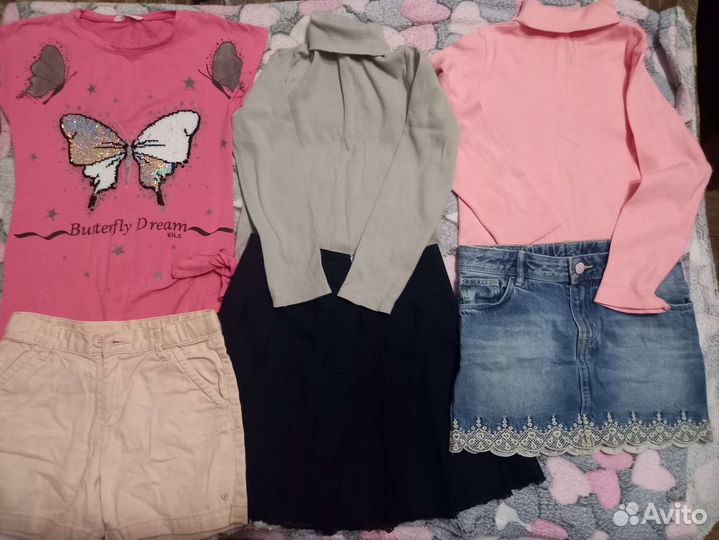 Одежда пакетом на девочку 128-134