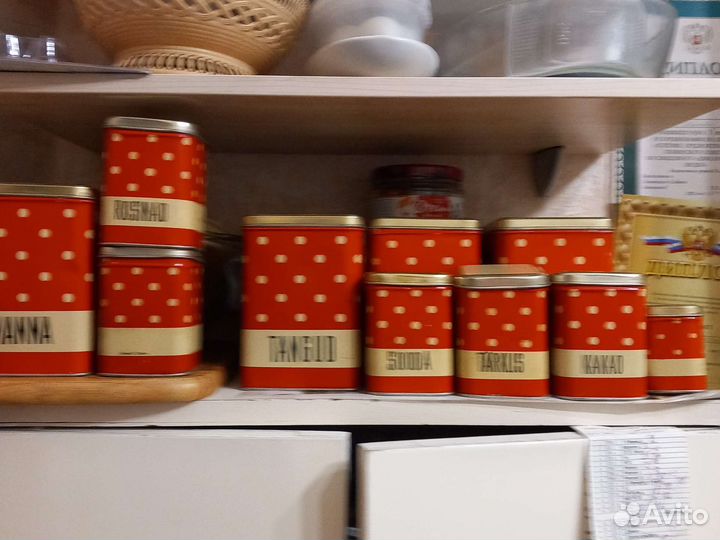 Жестяные банки для сыпучих продуктов СССР за3шт