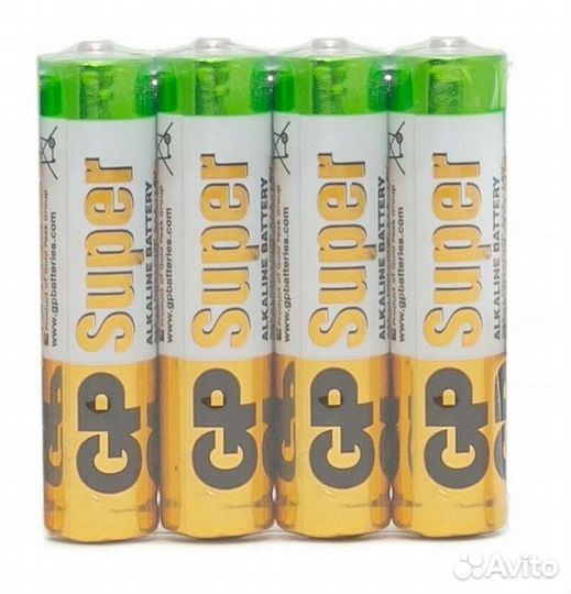 Комплект батареек Super Alkaline ааа (LR03), 96 шт