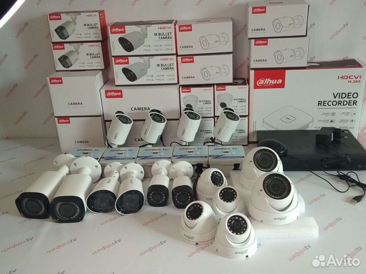 Видеонаблюдение 4Мп Dahua 16 камер варио