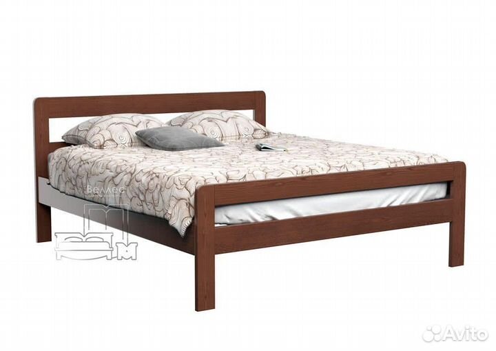 Двухспальная деревянная кровать все размеры