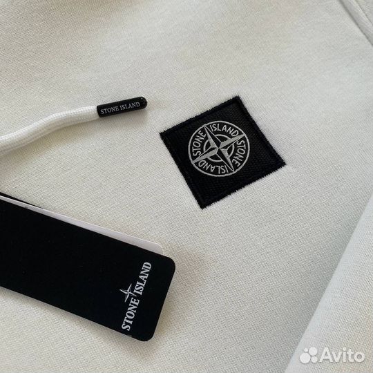 Толстовка stone island белая