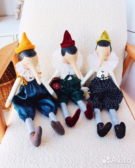 Кукла Пиноккио, буратино ручная работа