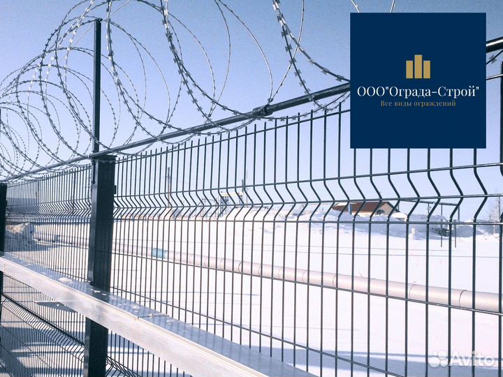 Монтаж колючей проволоки Егоза