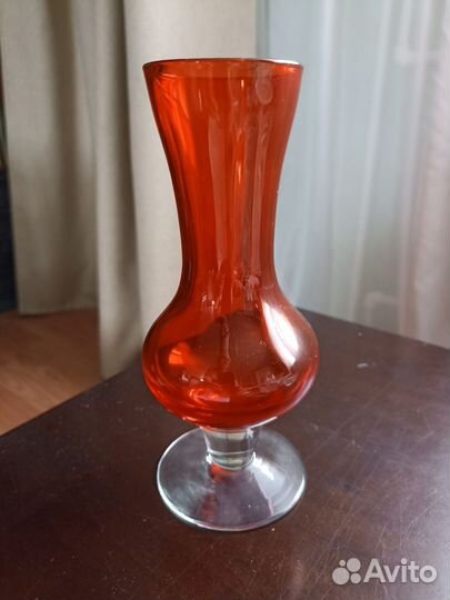 Ваза цветное стекло СССР