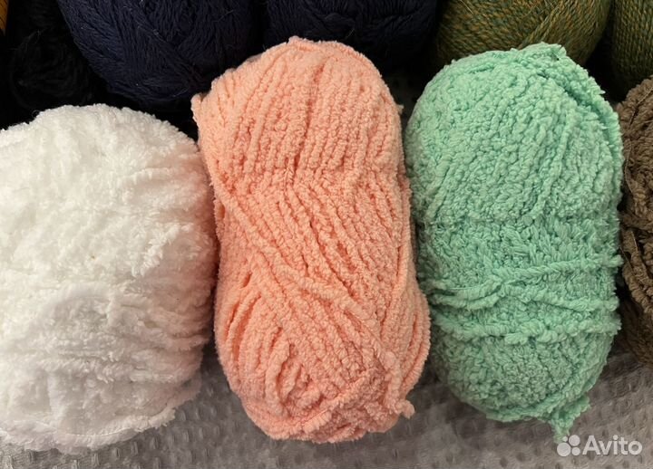 Пряжа хлопок/ шерсть/ акрил
