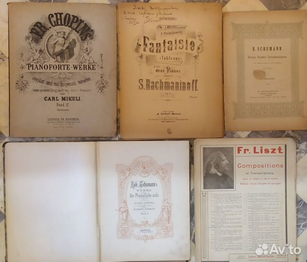 Старые ноты, клавиры,партитура.(Часть вторая)