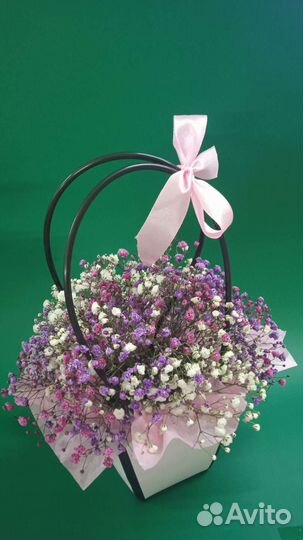 Букет из радужной гипсофилы Доставка