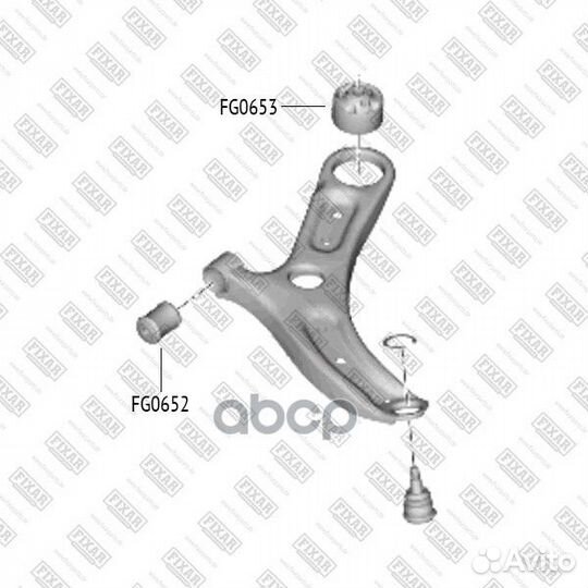 Сайлентблок задний переднего рычага FG0653 fixar