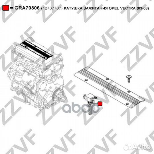 Катушка зажигания GRA70806 zzvf