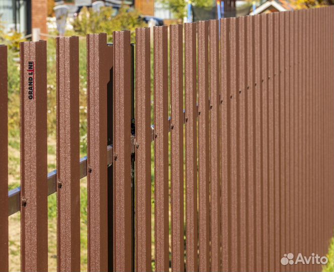 Металлический штакетник / Евроштакетник