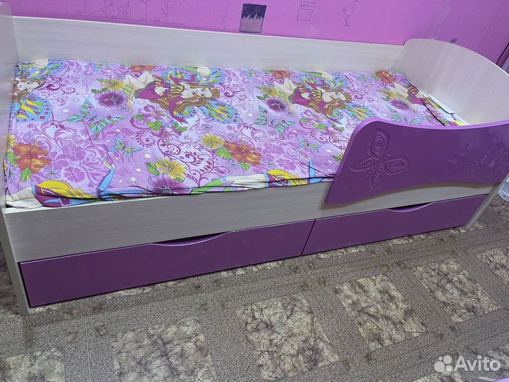 Детская кровать от 3 лет для девочки бу