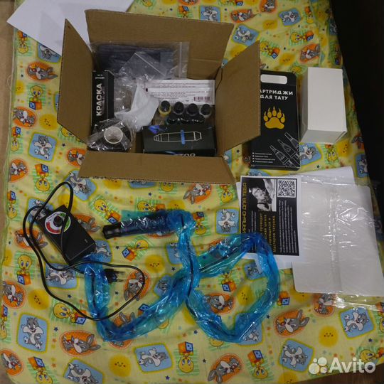 Полный набор для тату, машинка иглы краски