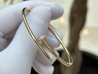 Золотой браслет Cartier Juste un Clou гвоздь