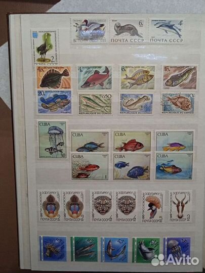 Марки чистые Фауна и флора 132шт на выбор и обмен