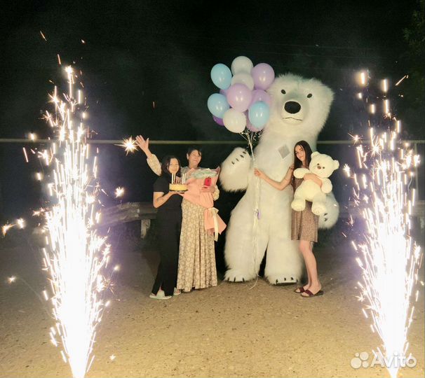 Белый мишка поздравление Панда Чебурашка