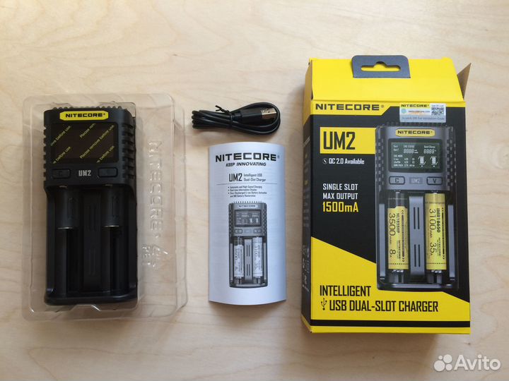Зарядное устройство Nitecore UM4, UM2 AA/AAA