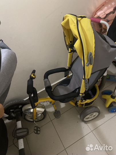 Велосипед коляска с ручкой