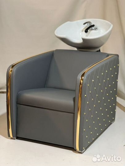 Парикмахерское кресло “Голдиум” серый