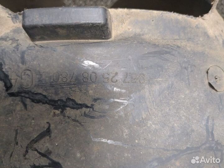 Защита арок (подкрылок) Peugeot 207, 2009