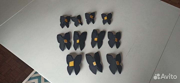 Бабочки декор на стену 120 шт