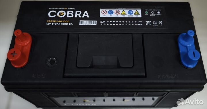 Аккумулятор Cobra SMF 140 Ah пп