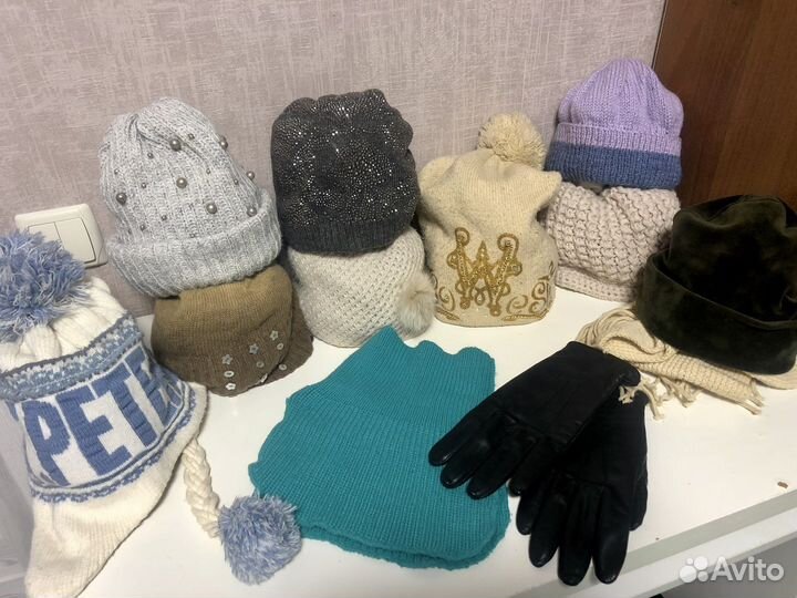 Шапки шарфы перчатки