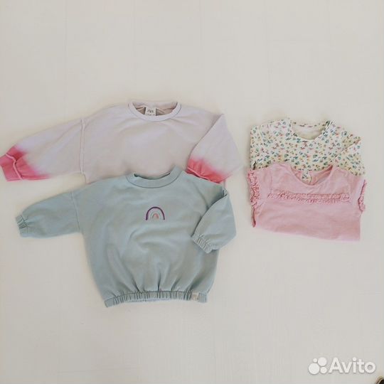 Вещи пакетом на девочку 86 92 Zara, next, primark