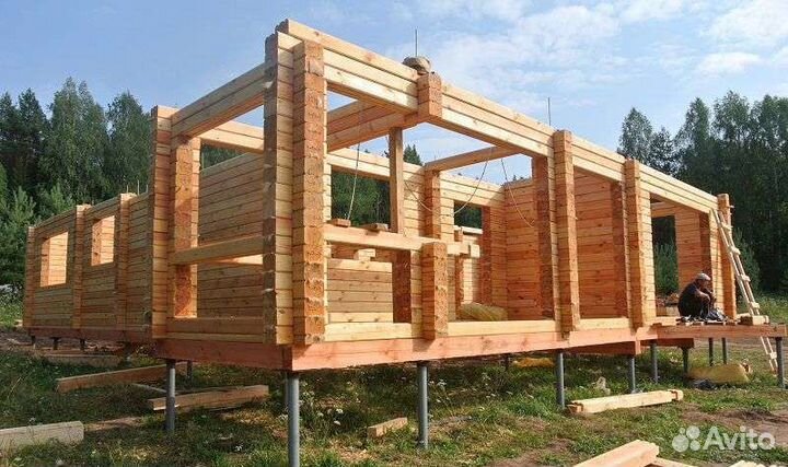 Строительная бригада дома бани пристройки