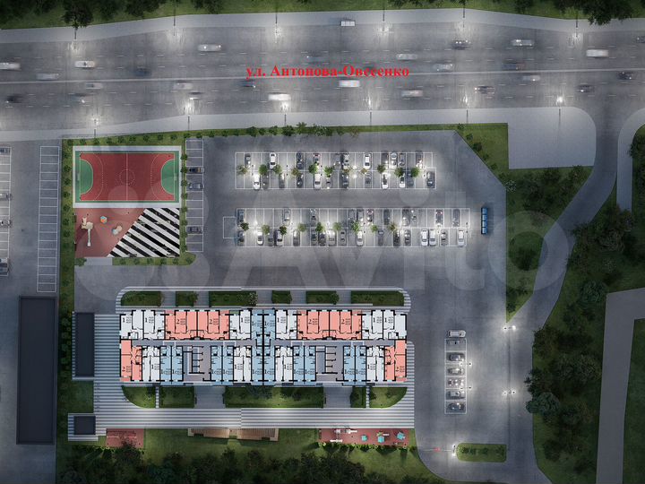 2-к. квартира, 54,8 м², 17/26 эт.