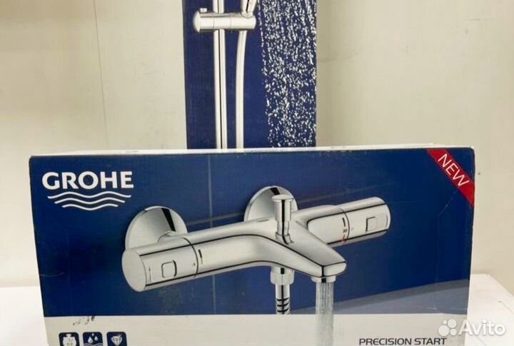 Термостат для ванны с душевым гарнитуром Grohe