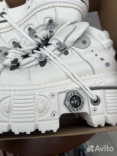 New Rock Tank White Leather оригинал