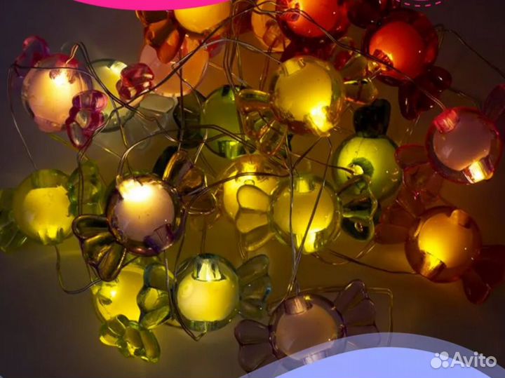 Гирлянды новогодний подарок бокс уют пинтерест