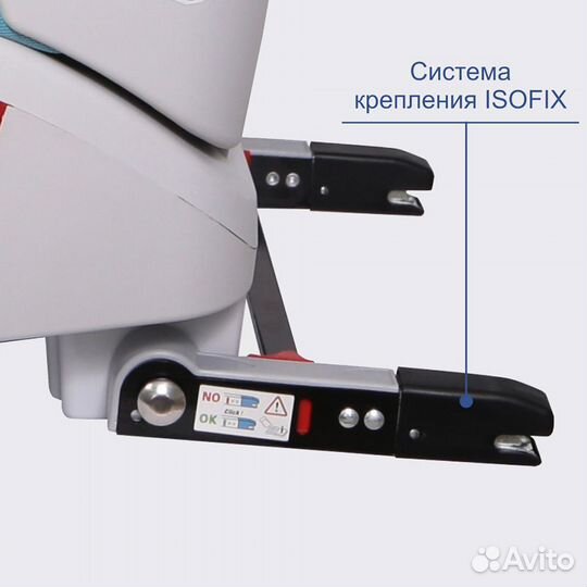 Автокресло 9-36кг Siger Индиго Isofix Черный