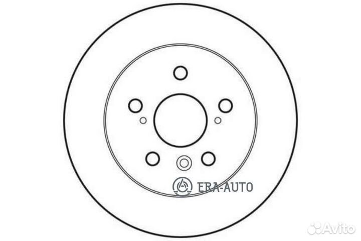 Nibk RN1666 Диск тормозной lexus ES 12- 2.5-3.5