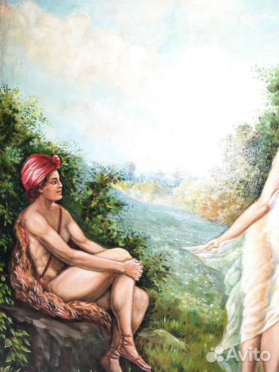 Суд Париса, картина маслом на холсте