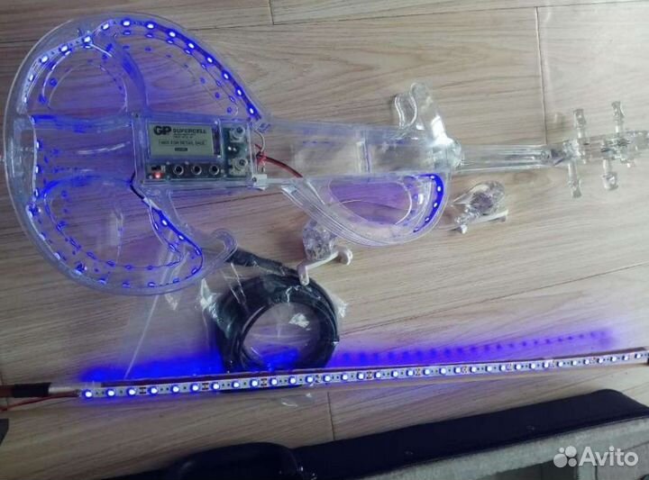 Электроскрипка хрустальная